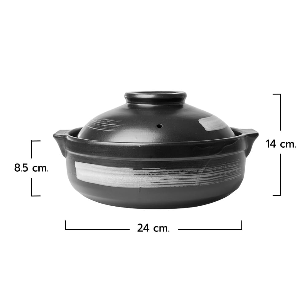 หม้อดินเผาญี่ปุ่น RRS รุ่น 23-2 ขนาด 24 ซม._4